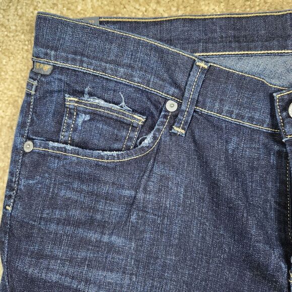 Citizens Of Humanity Dark Blue Straight Leg Jeans - Picture 3 of 15
